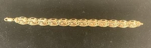 14kt Yellow Gold 7.5" Women Dolphin Bracelet - Picture 1 of 3