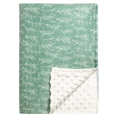 Mantas de bebé salvia verde, manta salvia para niños niñas, respaldo punteado, doble... Foto 1 de 4