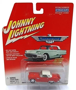 Johnny Lightning 1/64 Scale 455-02 - 1956 Ford Thunderbird - Red/White - Picture 1 of 5