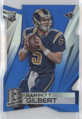 2014 Panini Spectra Rookies Blue Prizm Die-Cut /25 Garrett Gilbert Rookie RC - Image 1 of 2