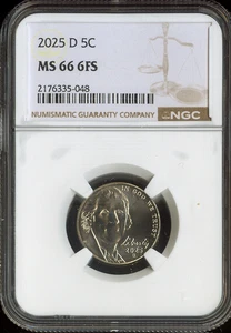 2025-D Jefferson Nickel NGC MS66 FS Quality - Picture 1 of 2