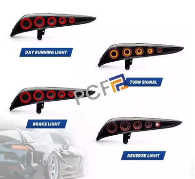 Conjunto de luces traseras LED que fluyen para Toyota Supra A91 GR 2018-2024 Foto 1 de 4