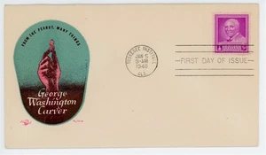 1948 George Washington Carver Cachet  FDC Scott #945 Tuskegee Institute AL - Picture 1 of 1