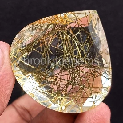 Golden Rutilated Quartz 220.5 Ct Oval Cut EGL Certified Loose Gemstone 5ARC - Image 1 of 4