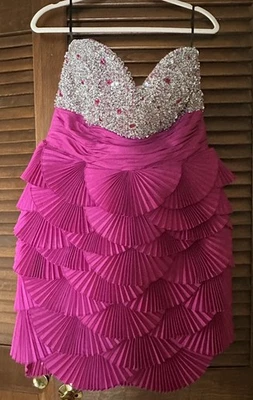 Jovani Strapless Sequin Prom Cocktail Dress Size 16 - Image 1 of 4