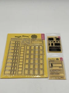 Waffle Flower Swatch Stamp Set Of 3 - Picture 1 of 9