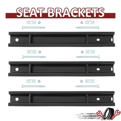 Juego de 3 soportes de asiento trasero de acero con pernos para Mercedes-Benz Sprinter 2019-2023 Foto 1 de 4