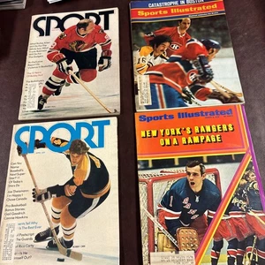 Hockey Sport & Sports Illustrated 1970,  Bobby Orr, Bobby Hull, Rangers, Bruins, - Picture 1 of 10