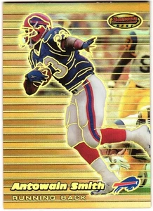 1999 Bowman's Best Refractor Antowain-Smith #64 334/400 - Picture 1 of 2