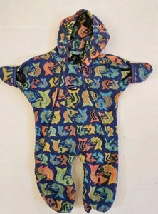Vtg 90s Patagonia Bunting Animal Sea Creature Print Sz M 12-16 lbs Baby USA - Picture 1 of 5