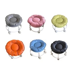 Low Roller Seat Stool Swivel Chair Lightweight Small Kids Sturdy Movable Mini - Picture 1 of 42