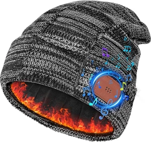 Bluetooth Beanie Hat with Headphones - Perfect Winter Gift for All Ages - Picture 1 of 12