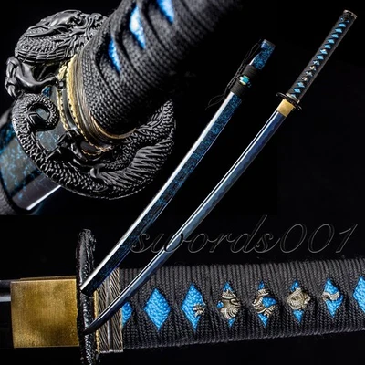 Razor Sharp Katana 1095 Acero Listo para Batalla Samurai Japonés Full Tang Espada Foto 1 de 4