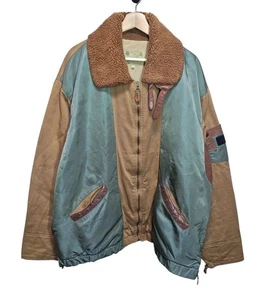 Chevignon 1987 Vintage 80s Flight Jacket XXL Military Style Wear - Picture 1 of 12