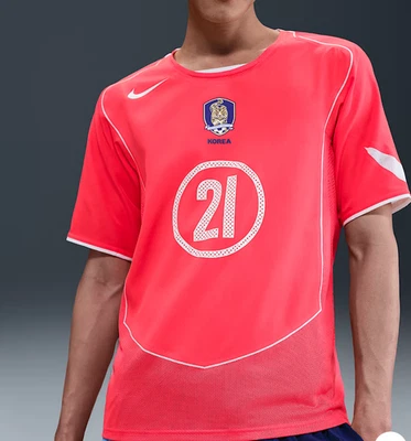 耐克 2004 韩国再版 Total 90 #21 Park Ji Sung 主场球衣 IF2943-679 — 第 1/2 张图片
