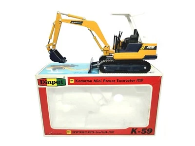 Komatsu PC30 Compact Excavator - Diapet 1:25 Scale Diecast Model #K-59 New - Image 1 of 4