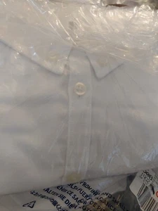 Lands' End Mädchen langes SLV Oxford Kleid Hemd weiß Größe 6 neu ohne Etikett #21 - Bild 1 von 1