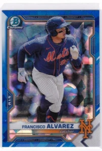 Francisco Alvarez SAPPHIRE 2021 Bowman Draft #BDC-112 New York Mets - Picture 1 of 3