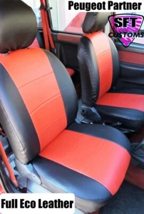 Fundas de asiento para Peugeot Partner Full Eco asientos de cuero 1+1 - Imagen 1 de 1