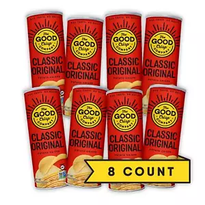 The Good Crisp Company Original Gluten Free Potato Chips 5.6 Ounce Canisters ... - Picture 1 of 7