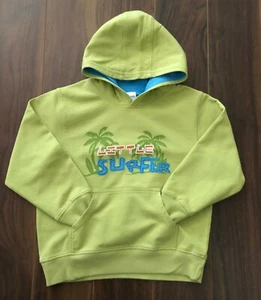 Gymboree LIFEGAURD ON DUTY Boys Sweater Hoodie LITTLE SURFER Green Palm Tree 5T - Picture 1 of 1