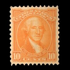 GoodChoice: US 1932 Sc 715 Washington 10¢ Yellow Orange Mint MH OG VF