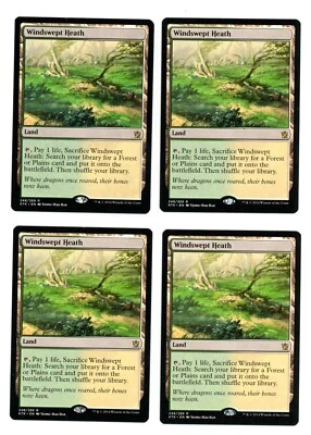 4x Windswept Heath x4 - Khans Tarkir - MTG Magic Playset - NM Condition - Image 1 of 2