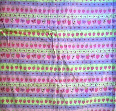 Strawberry Shortcake Fabric 2004 By Spectrix 1.9 Yard Piece X WOF - Image 1 of 2