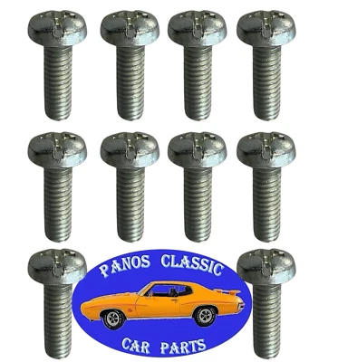 Ford 5/16-18 x 1 combo Phillips cabeça de panela parafuso acabamento em zinco 10 peças conjunto #672 - Imagem 1 de 4