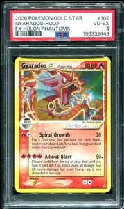 PSA 4 Gold Star Gyarados Holo EX Holon Phantoms 2006 Pokemon Card #102 - Picture 1 of 2