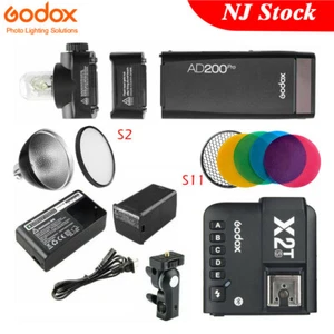 US GODOX AD200Pro 2.4G TTL HSS Pocket Flash X2T-S Bluetooth Trigger Kit For Sony - Picture 1 of 12
