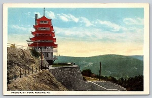 Postcard Pagoda Mt.Penn Reading PA Pennsylvania - Picture 1 of 2