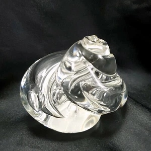 Pisapapeles Karg Clear Twist 3x3,5 pulgadas espiral cónico remolino de forma libre - Imagen 1 de 8