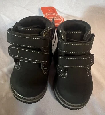Infantil Niño Botas Negras Talla 2 Foto 1 de 4