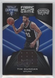 2016 Totally Certified Fabric of the Game Materials Blue /99 Tim Duncan #2 HOF
