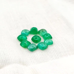 4.15CT Wonderful Sugarloaf 100% Natural Emerald Cabochon Loose Gemstone - Picture 1 of 5