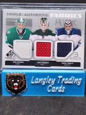 2014-15 Upper Deck Darcy Kuemper Karl Lethonen Ondrej Pavalec Triple Patch 