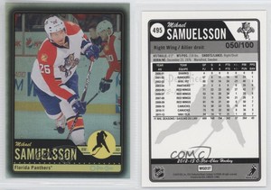 2012-13 O-Pee-Chee Black Rainbow Foil /100 Mikael Samuelsson #495