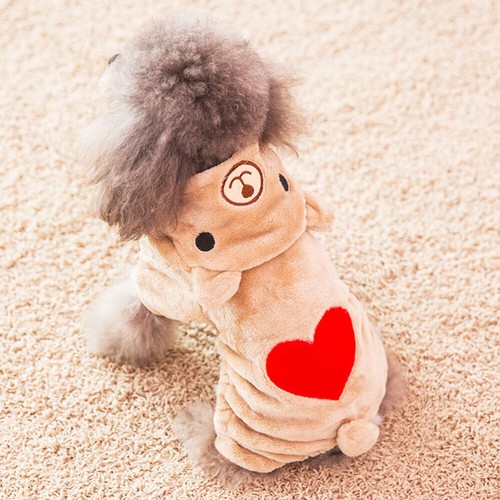 Orso Vestiti Animali Domestici Gatto Tasca Felpa Cane San Valentino Costume