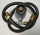Gas Grill  21" Dual LP Propane Regulator & Two Hoses QCC1 **Cosmetic Flaw**