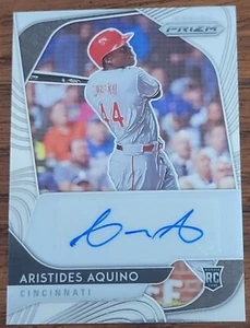 2020 Panini Prizm Baseball ** Aristides Aquino ** Prizm Rookie Autograph  - Bild 1 von 2