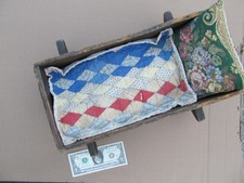 antique wooden doll cradle