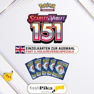 Pokemon - Scarlet & Violet 151 (Part 2) - English 🇬🇧 Einzelkarten zur Auswahl - Bild 1 von 199