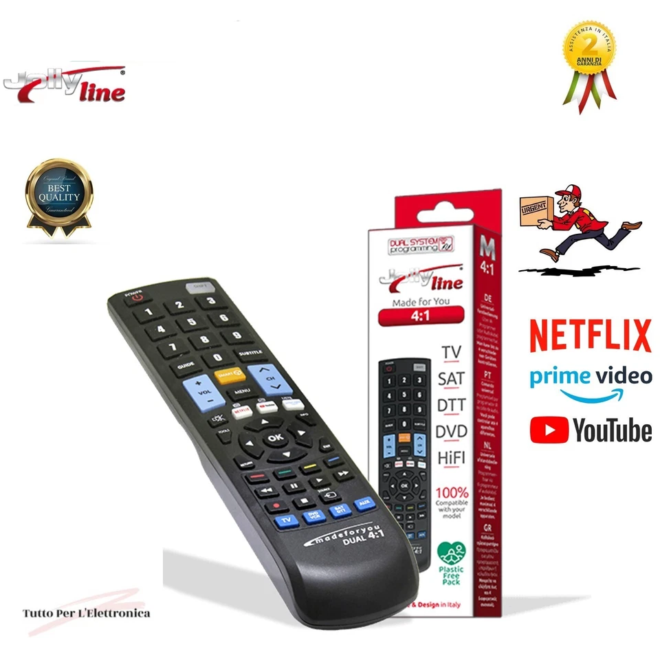 TELECOMANDO UNIVERSALE NEW MODELLO 2IN1 FUNZIONI SMART DUAL PROGRAMMAZIONE - Immagine 1 di 1