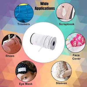 Weiße Gummikordel flach 13 mm breit zum Nähen von Kleidung Gummizug Hose - Bild 1 von 3