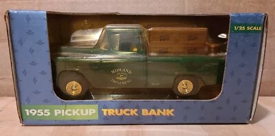 John Deere 1955 Pickup Truck Coin Bank 1/25 Scale ERTL Die-Cast, N.I.B - Image 1 of 4