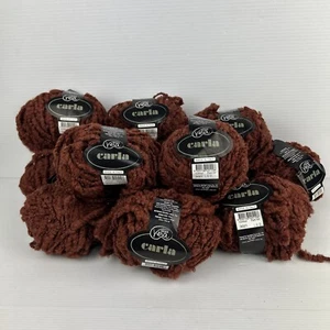 Moda Vera Carla Italia Lana Virgen Acrílico Óxido Marrón Boucle 12 X 50g 3021 - Imagen 1 de 10
