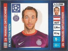 PANINI UEFA CHAMPIONS LEAGUE 2013-14- #530-AUSTRIA VIENNA-MANUEL ORTLECHNER