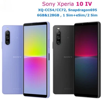 Sony Xperia 10 IV 5G XQ-CC54/CC72 128GB Original 6.0 Snapdragon 695 Smartphone - Image 1 of 4