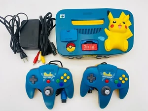 Pikachu Nintendo 64 N64 Console Japan Ver con pacchetto di espansione, 2 controller #B086 - Foto 1 di 18